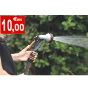 Pistolet d'arrosage à pomme tri matière - Skiléo - Capvert - 9 positions Cap Vert