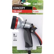 Pistolet d'arrosage à pomme tri matière - Skiléo - Capvert - 9 positions Cap Vert